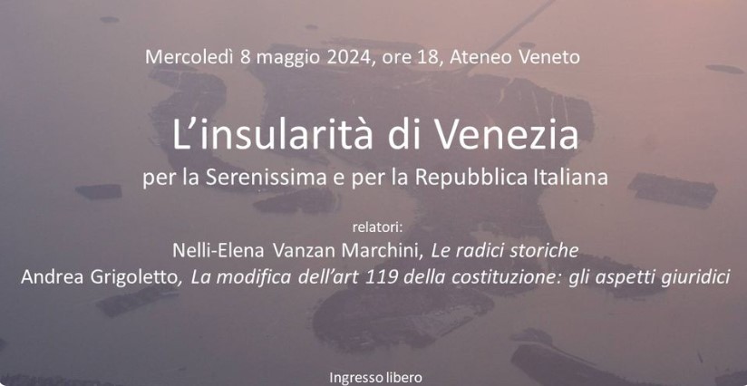 L'insularita' di Venezia